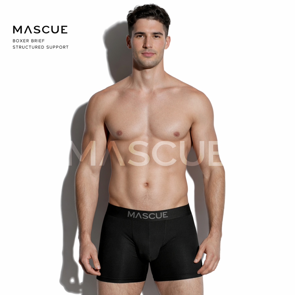 MASCUE Boxer Brief [White] - Big Pouch U-Shaped 3D