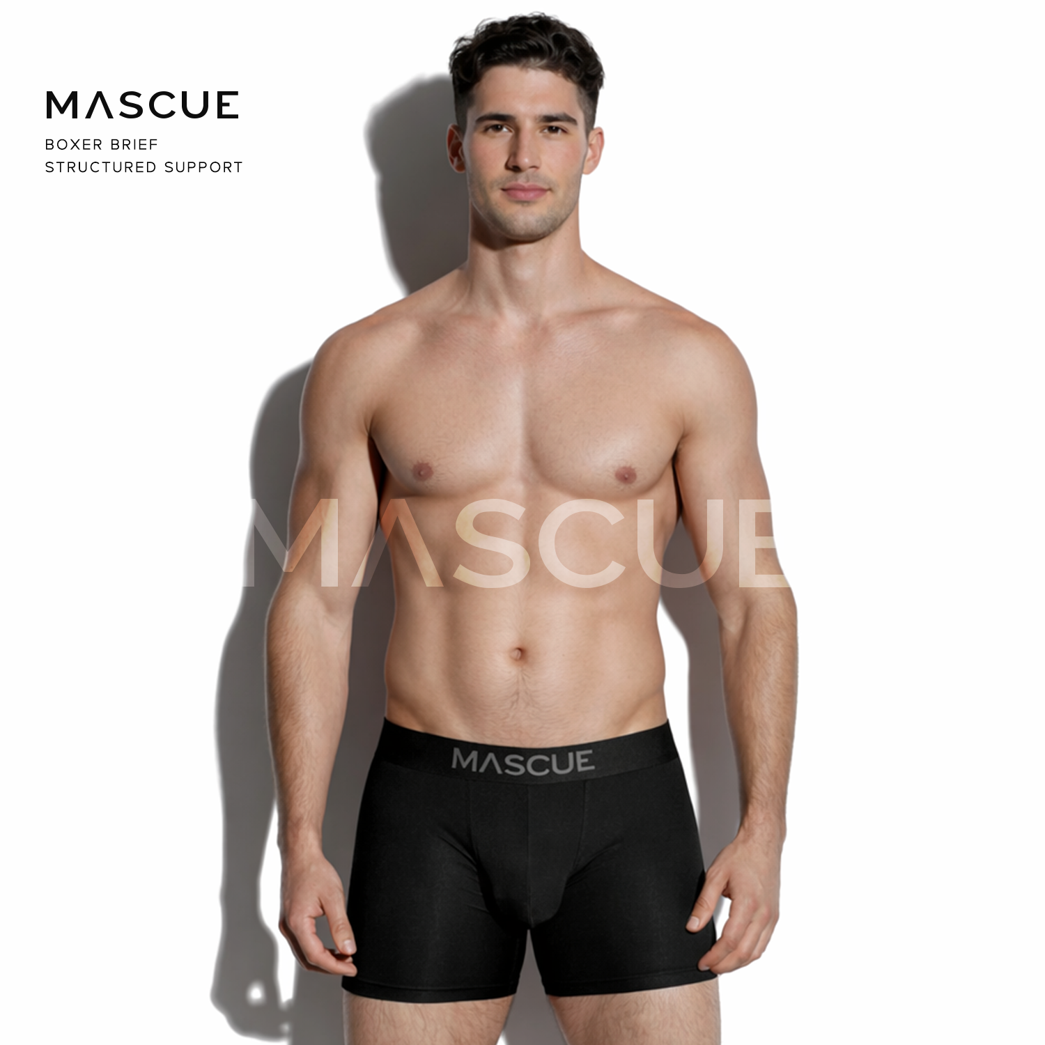 MASCUE Boxer Brief [Black Edition] - Big Pouch U-Shaped 3D