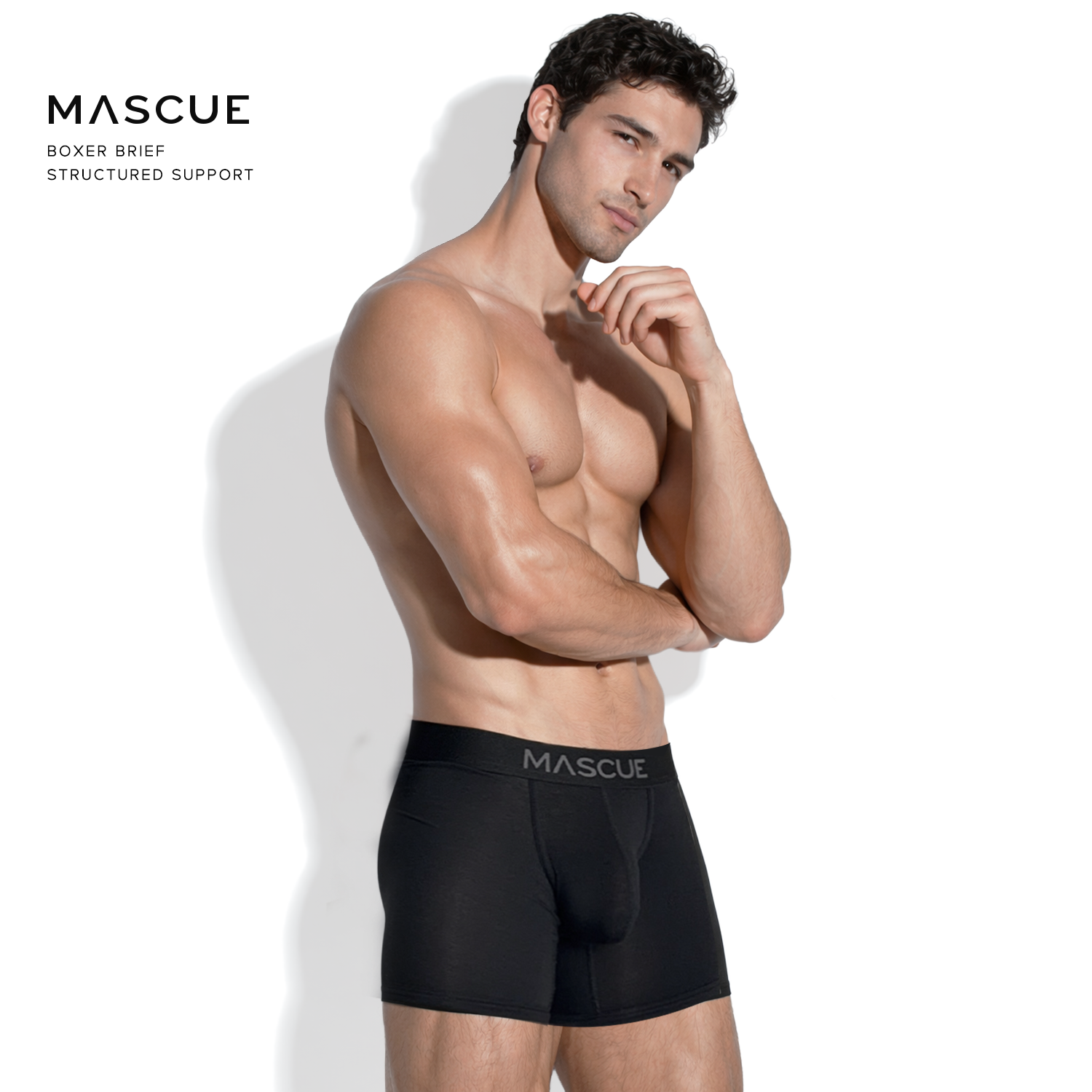 MASCUE Boxer Brief [Black Edition] - Big Pouch U-Shaped 3D